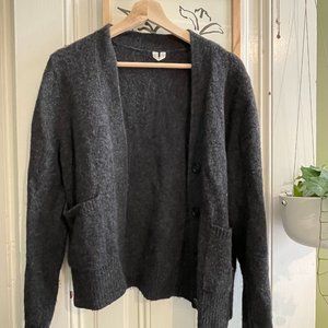 Grey Arket Alpaca/Merino Wool Cardigan Size S